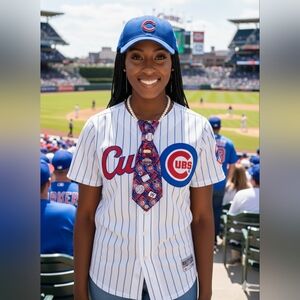 Handcrafted Luxury Fashion Necktie Necklace 📿 (GOOOO CUBS)